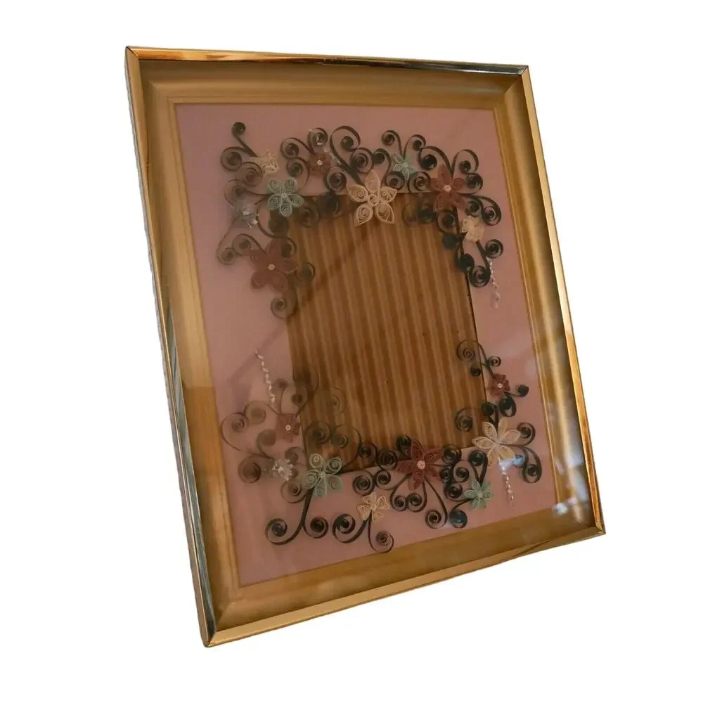 Wedding Anniversary Artsy Keepsake Picture Frame Vintage